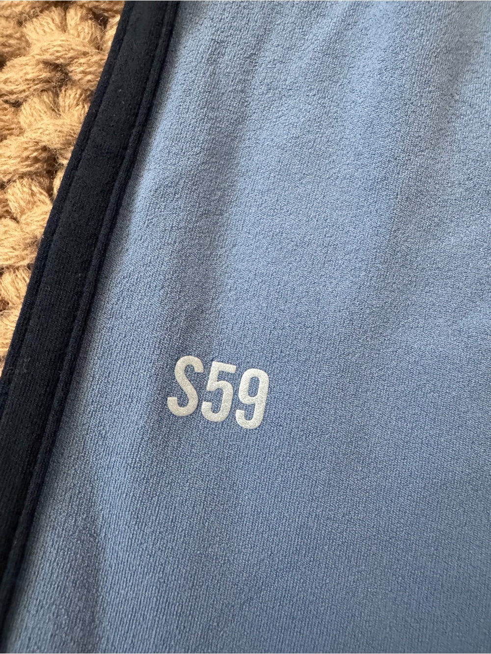 Splits59 Blue Women’s High-Waist Striped Leggings - Size S - Picture 4 of 12